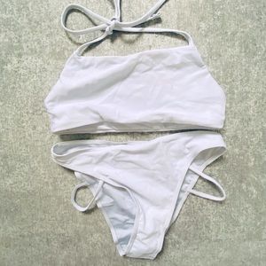 White bikini set